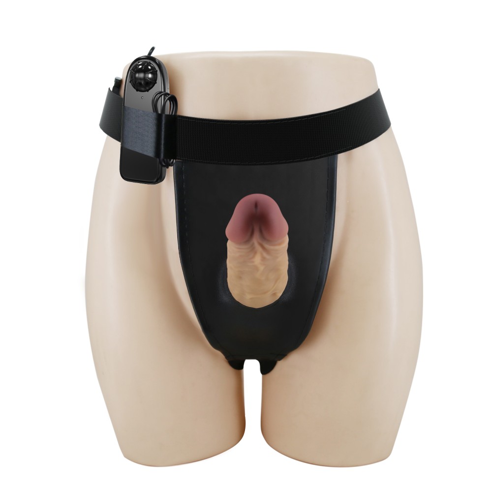 רתמת Strap-on עם דמוי איבר חלול – פתרון אידיאלי לבעיות זקפה